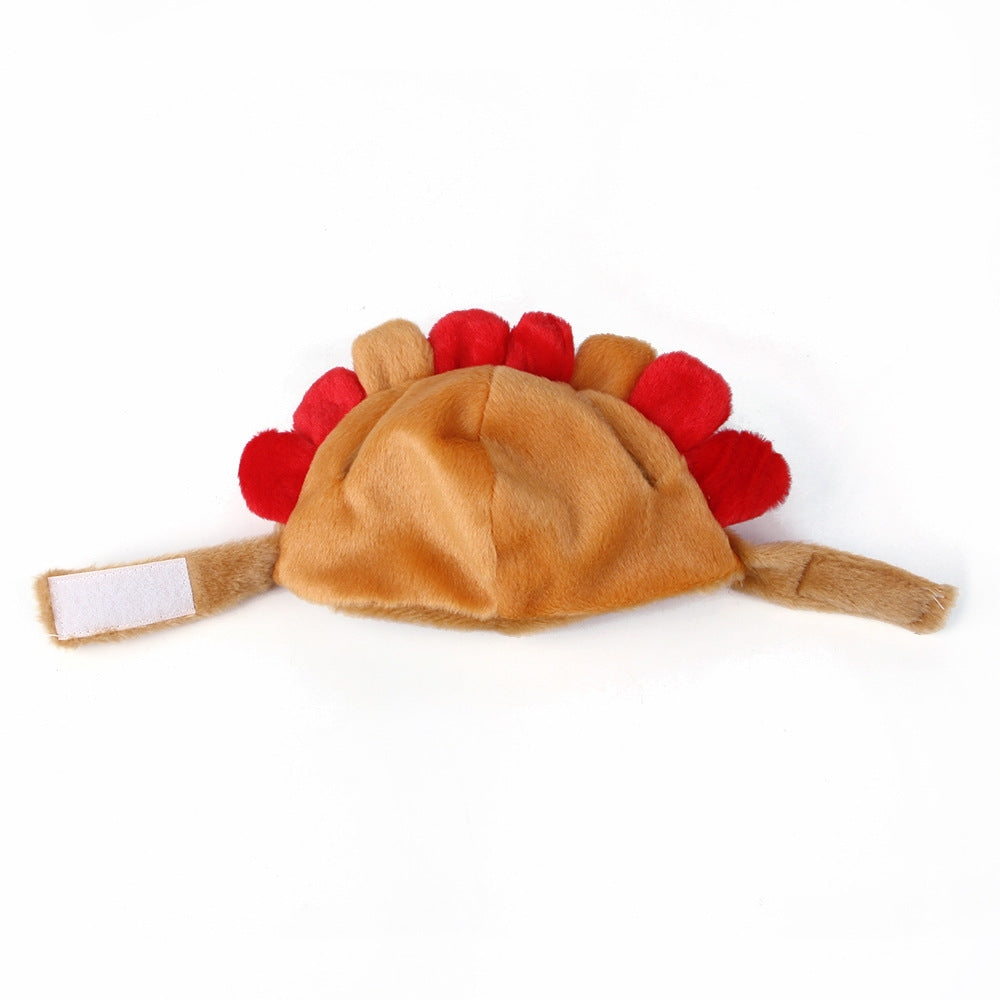 Cute Hedgehog Pattern Pet Head Cover Windproof Outdoor Decorative Mask for Cats and Small Dogs