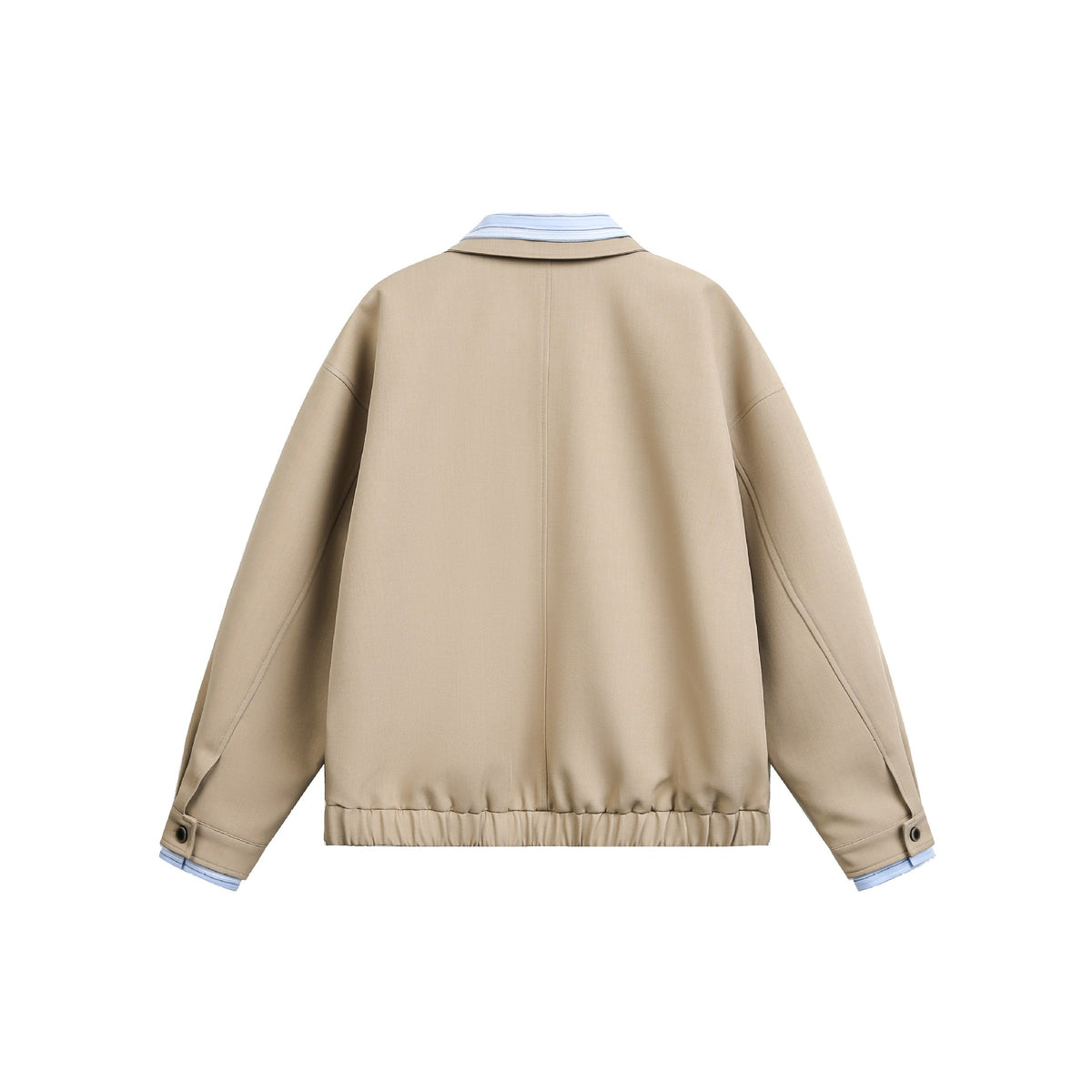 False Two-Piece Lapel Jacket Men Loose Streetwear Casual Outerwear