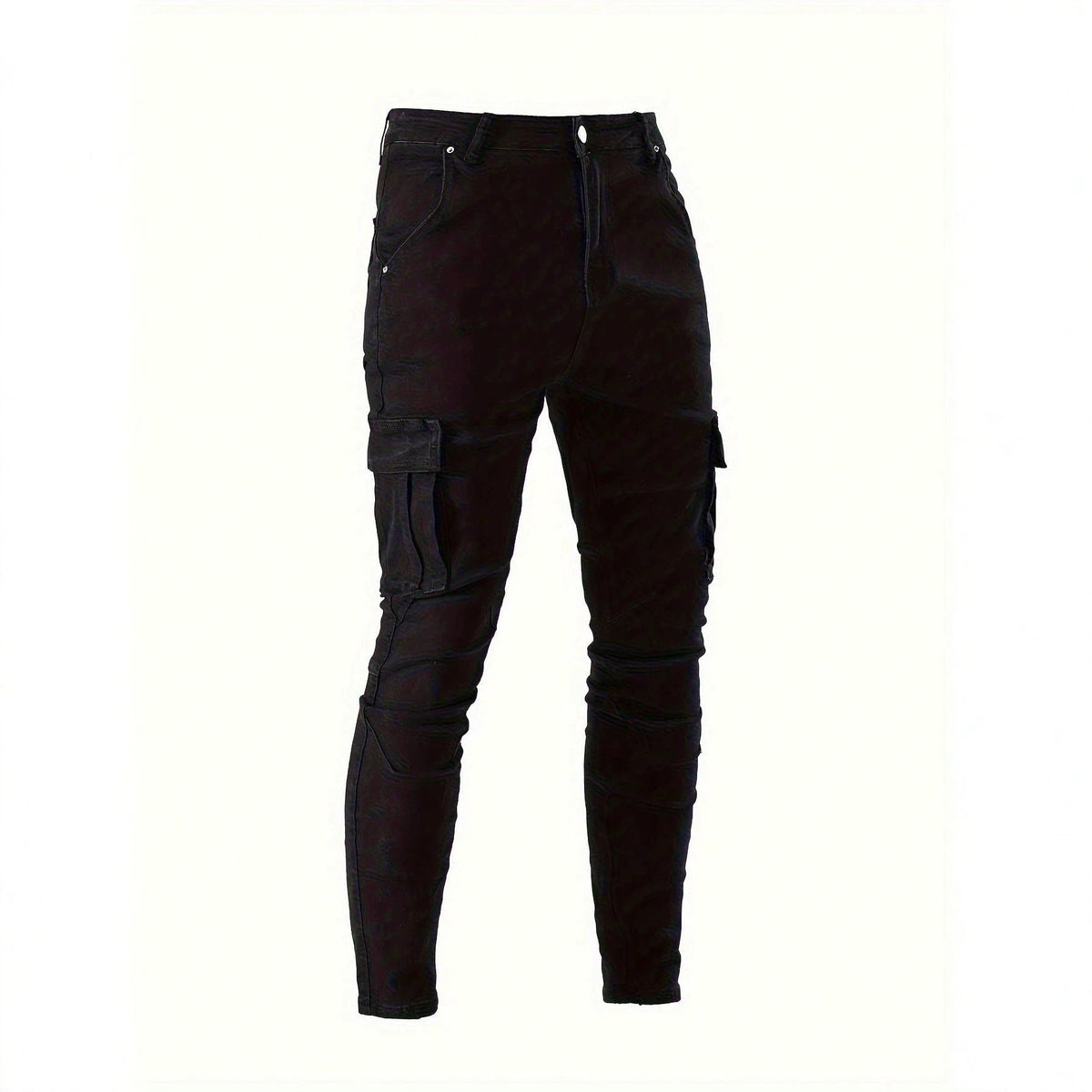Streetwear Stylish Men's Skinny Jeans with Washed Finish, Retro Design, Versatile Fit